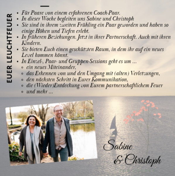 Sailing Couples ⚓⛵❤️ - Segelnde Zweisamkeit: Paartörn mit Sabine & Christoph – Vom 18.05. bis 25.05.