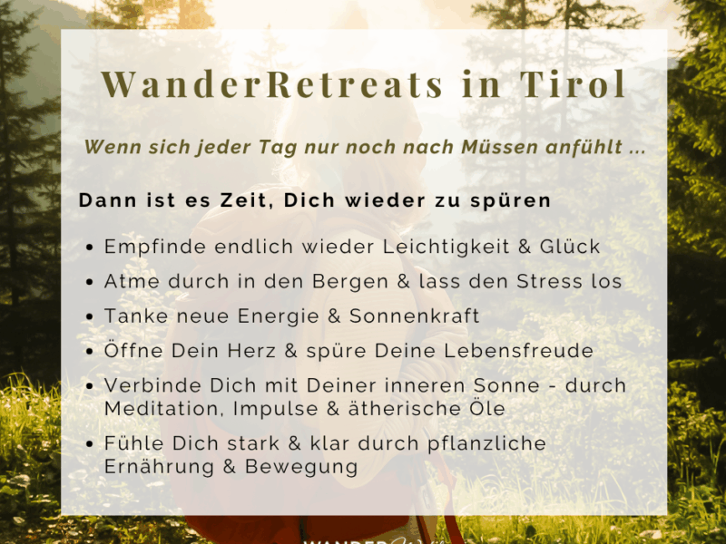 Tirol BergBaden im Mittsommer - Werde Deine eigene Sonne