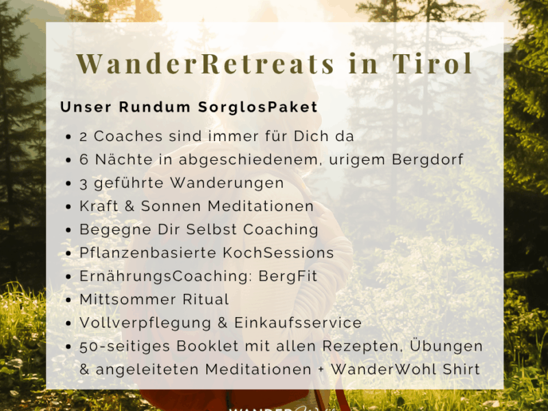 Tirol BergBaden im Mittsommer - Werde Deine eigene Sonne