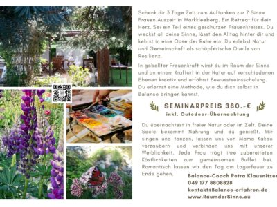 "Zurück zu deinen Wurzeln" Die 7-Sinne-Auszeit für Frauen