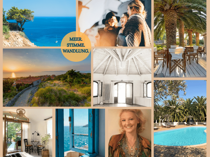 MEER. STIMME. WANDLUNG. Gesangsretreat für Frauen auf Lesbos | Deine Stimme als Weg zu Ausdruck, Wahrheit & Selbstführung | 22. bis 29. August 2026